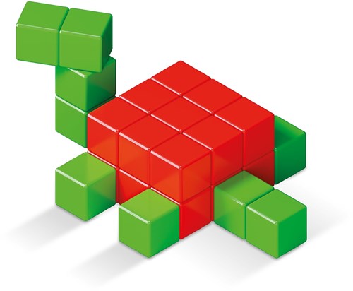 Geomag magnetisches Konstruktionsspielzeug Magicube Green Line 64 Stück-3