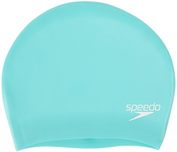 Speedo Badekappe langes Haar Silikon grün Erwachsene Schwimmen