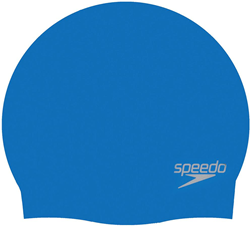 Speedo junior Silikon Badekappe - blau - Schwimmzubehör für Kinder
