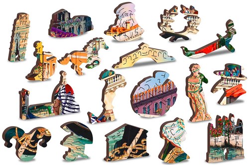 Wooden.City Holzpuzzle Venice Karneval XL 600 Teile dekorativ-2