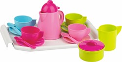 Androni Giocattoli Teeservice Spielzeug 16-teilig rosa-lila-gelb