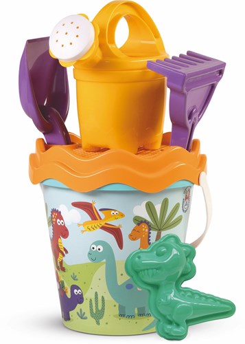 Androni Giocattoli Dino Sandspielzeug Eimergarnitur 17cm 6-teilig