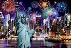 Wooden.City Holzpuzzle New York Nacht XL 1010 Teile Puzzle