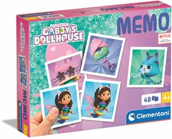Clementoni Memory Spiel Gabby's Dollhouse - Lernspiel für Kinder 48 Karten