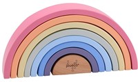 Jouéco Holz Regenbogen Spielzeug - 8-teilig - buntes Stapelspiel-3