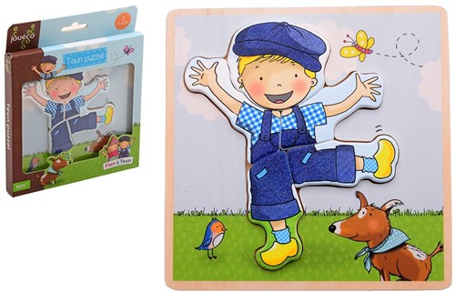 Johntoy Fien und Teun Puzzle - pädagogisches Kinderspielzeug Karton-2