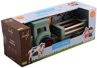 Johntoy Holztraktor Bauernhof Spielzeug mit Zubehör Fien & Teun-3
