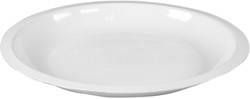 Cilgro wiederverwendbare Kunststoff Essteller weiß 22cm 10er Set