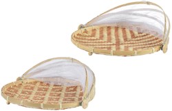 Decoris Bambus Foodcover Fliegenhaube Ø35x22cm FSC nachhaltig