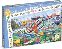 Djeco Puzzle - Beobachtungspuzzle Les secrets de la mer 200 Teile FSC