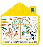 Haku Yoka Fensterkunst Set - Kreative Window Art wilde Tiere