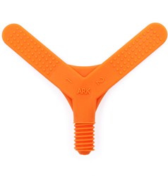ARK Therapeutic Beißblock Spielzeug Y Tip Z-Vibe orange dünn sensorisch Opzetstuk voor de Z-Vibe voor kaakgraduatie, kaaksterkte en lipsluiting.