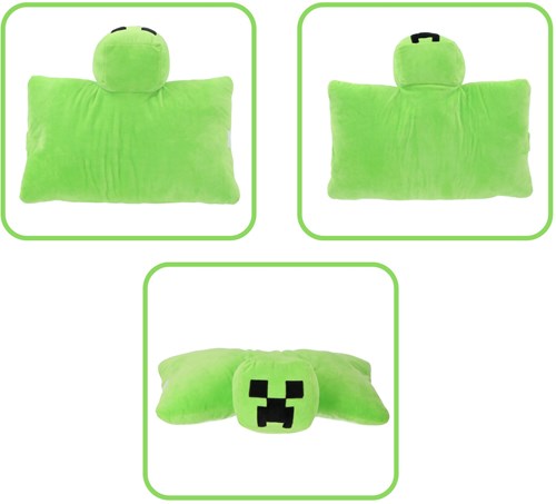 OttoSimon Minecraft Kuschelkissen 2-in-1 45x28cm grün Dekoration-3