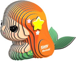 Eugy 3D Puzzle Meerjungfrau - umweltfreundliches Kartonspielzeug