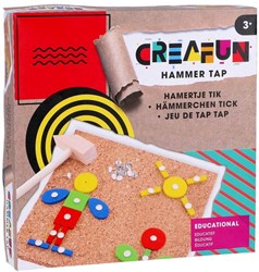 Creafun Hammer-Spiel Holzspielzeug 74-teiliges Lernspiel für Kinder