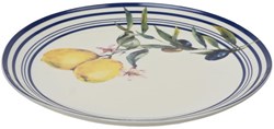 Decoris Porzellan Teller Zitrone Design 20,3cm Geschirr Tisch