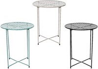Decoris Beistelltisch Eisen Indoor grau mehrfarbig Design 48cm
