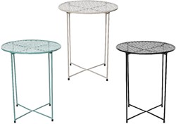 Decoris Beistelltisch Eisen Indoor grau mehrfarbig Design 48cm