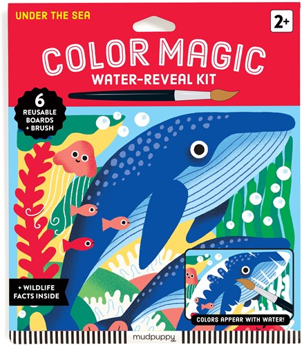 Mudpuppy Magisches Wassermalset Unterwasserwelt - Kreatives Spielzeug für Kinder