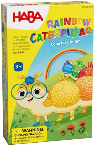 Haba Regenbogen Raupe Spiel - buntes Kinderspiel für Spaß