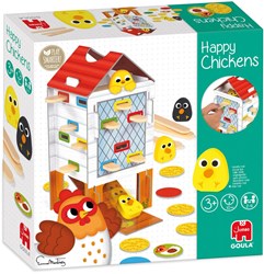 Goula Lernspiel Happy Chickens Holz Brettspiel ab 3 Jahren