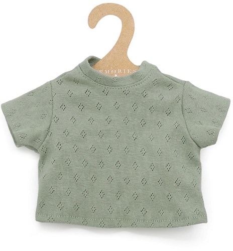 Asi Puppenkleidung - Baumwoll-T-Shirt mint kurzarm für Puppen