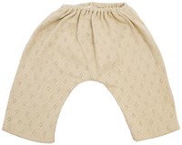 Asi Puppenkleidung lange Baumwollhose sandfarben Puppenoutfit