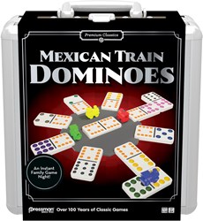 Goliath Domino Spiel Mexican Train im Blechkoffer - Familienspiel