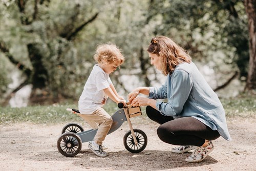 kinderfeets loopfiets tiny tot plus slate blue 5