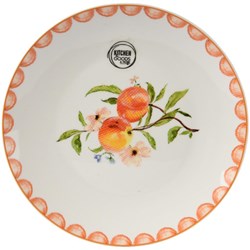Decoris Frühstücksteller Porzellan Pfirsich 20cm farbenfrohes Geschirr