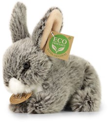 Rappa Kuscheltier Kaninchen grau Plüsch nachhaltig 17 cm ECO Spielzeug