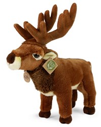 Rappa Kuscheltier Hirsch Plüsch 34 cm - realistisches Eco Kuscheltier braun