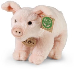 Rappa Kuscheltier Schwein - Plüsch Schweinchen 20 cm rosa