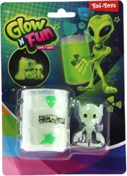Olievat Schleim Glow in the Dark mit Alien Spielzeug Schleim Leuchteffekt