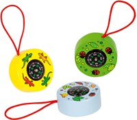 Goki Kompass Spielzeug - Tiermotiv, mehrfarbig Holz und Kunststoff-2