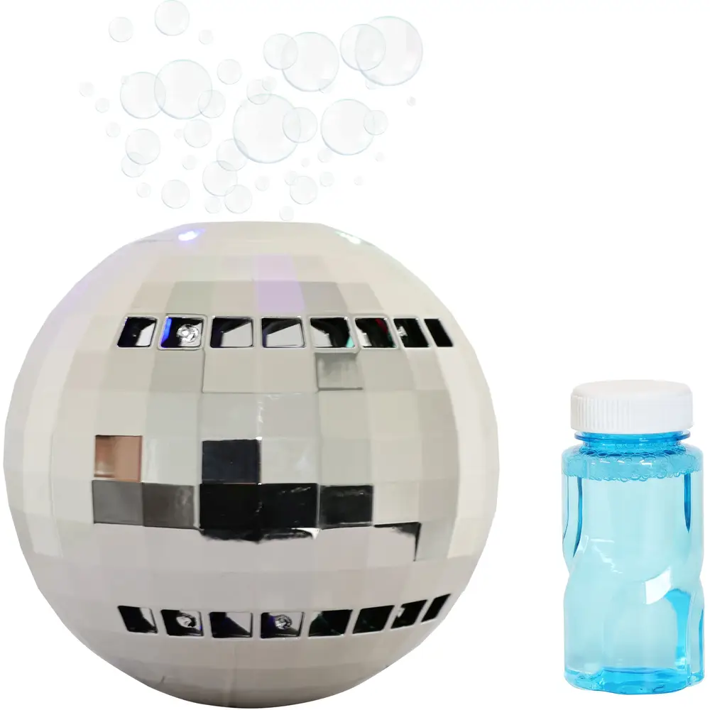 Vedes Seifenblasenmaschine Discokugel mit Licht - Kinderspielzeug