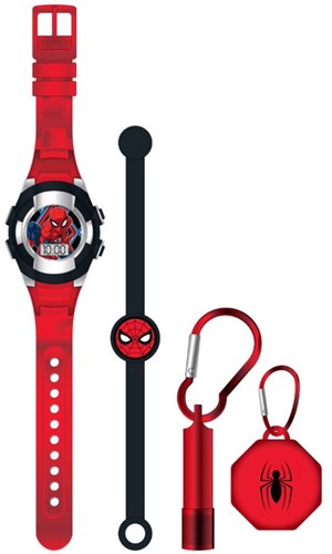 Accutime Spiderman Kinderuhr Geschenkset digital mit Zubehör Jungen Mädchen-2