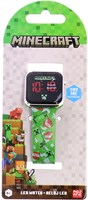 Accutime Minecraft Kinderuhr LED Digital Touchscreen grün