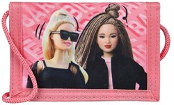 Barbie Geldbörse rosa mit Kordel und Klettverschluss für Kinder
