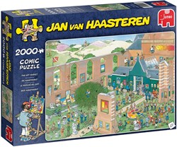 Jumbo Puzzle Jan van Haasteren Der Kunstmarkt - 2000 Teile Cartoon