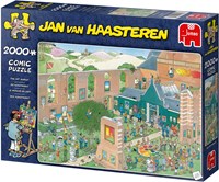 Jumbo Puzzle Jan van Haasteren Der Kunstmarkt - 2000 Teile Cartoon-3