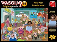 Jumbo Puzzle Wasgij Original 36 - Gute Vorsätze Cartoon 1000 Teile-3