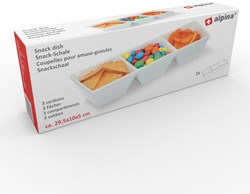 Alpina Snackschale Porzellan weiß 29,5x10x5cm Servierschale