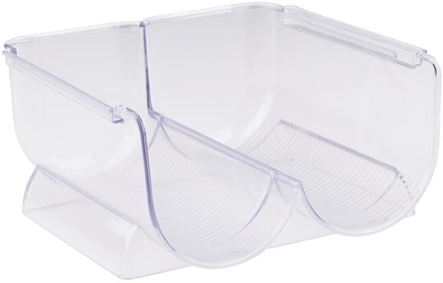 Alpina Flaschenhalter Kühlschrank transparent Kunststoff Organizer 21x20.5x10cm