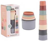 Happy World Bio-Kunststoff-Stapelbecher 22281-2