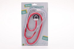 Johntoy Metall Stethoskop Spielzeug Arzt rot 29578