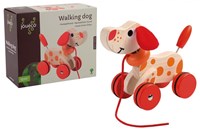 Johntoy Holz Ziehfigur wedelnder Hund nachhaltiges Spielzeug-2