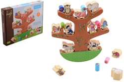 Johntoy Holz-Balance-Spiel Fien & Teun - pädagogisches Spielzeug 19-teilig