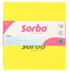 Sorbo Reinigungstücher gelb 38x38cm 5er Set saugfähig