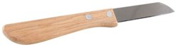 Schälmesser Küchenmesser braun Edelstahl Holzgriff 17cm scharf